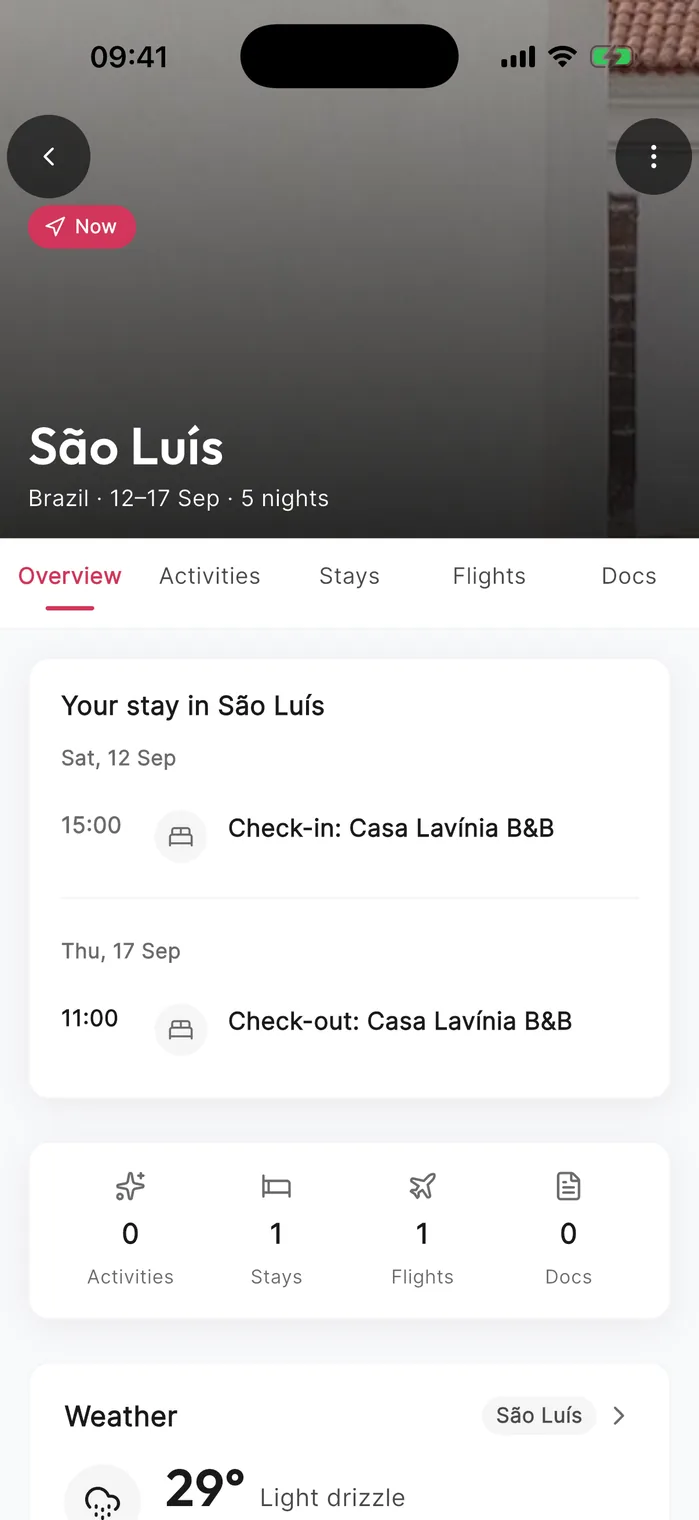 Destination open without connection